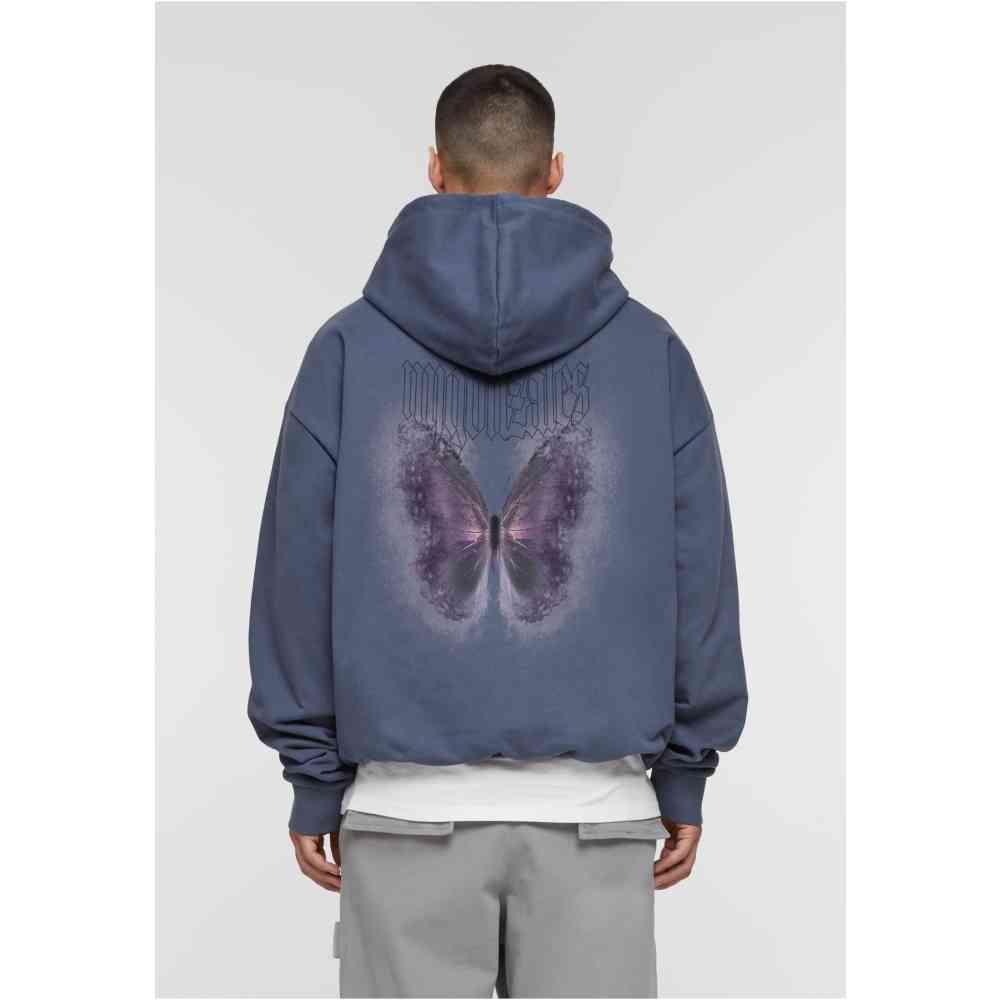 MJ GONZALES - Heavy Oversized Frosted Wings Hoodie/trui - Blauw